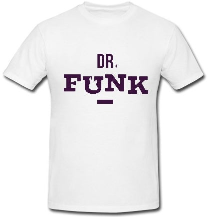 Dr Funk T Shirt Purple Logo Front Chest Big